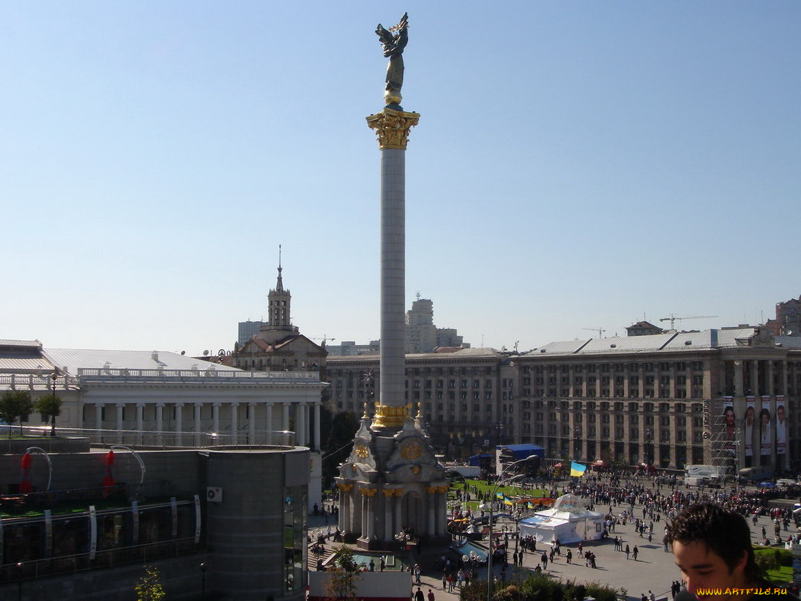 kiev, ukraine, undependence, monument, 